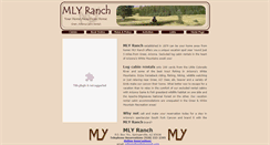 Desktop Screenshot of mlyranch.com
